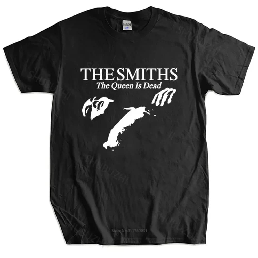 Morrissey col rond manches courtes noir t-shirts hauts The Smiths T-Shirt Indie vêtements esthétique