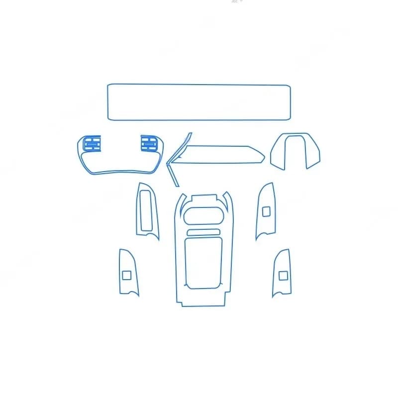Accessoires intérieurs pour voiture, film de protection transparent anti-rayures pour navigation mul