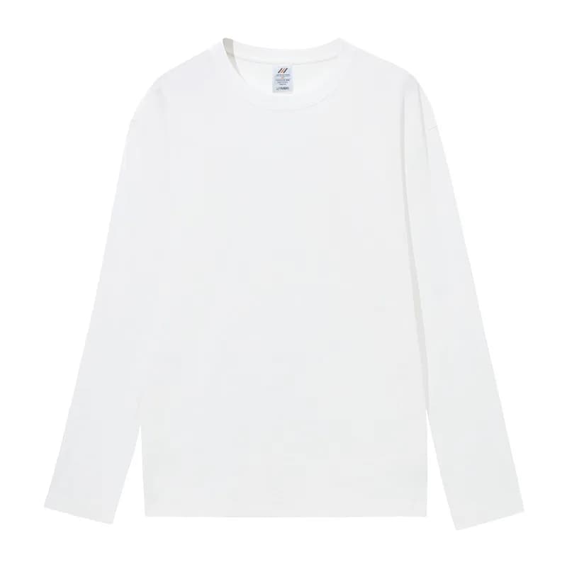 T-shirt femme manches longues col rond coton doux T-shirt solide Harajuku Streetwear mode coréenne p