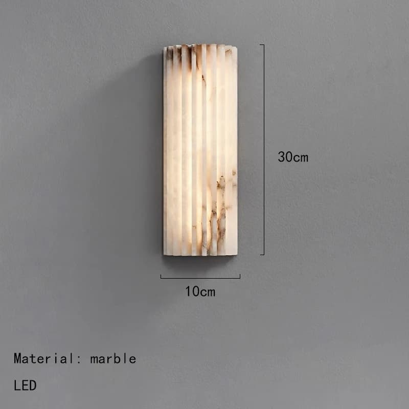 Lampe murale LED créative en marbre véritable, Art déco, décoration de salle, salon, Restaurant, hôt