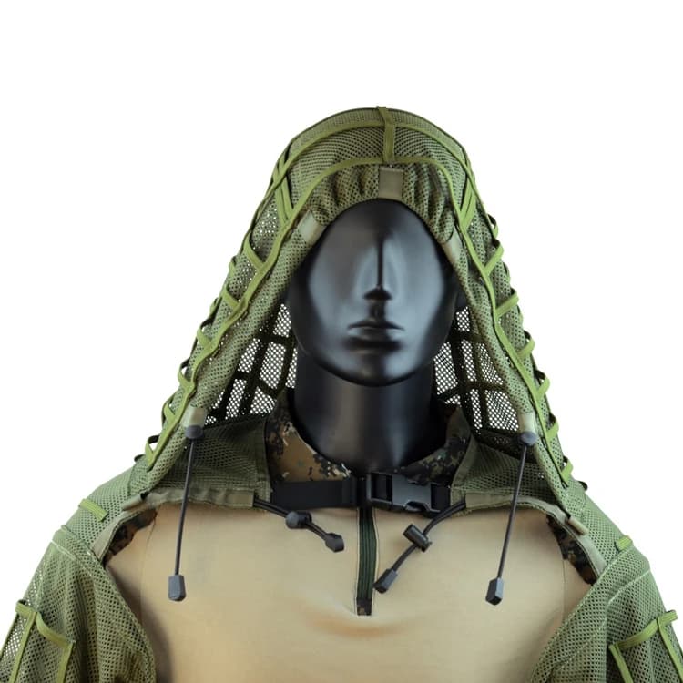Airsoft Mesh mesurillie imbibé Viper Hood, DulSniper Shooting 3D Camo mesurillie imbibé, Hunting Res