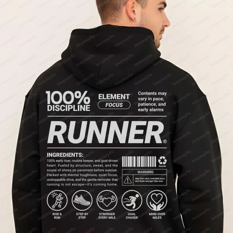 Sweat à capuche Funny Runner, sweat-shirt de club de course, cadeau pour les coureurs, sweat à capuc