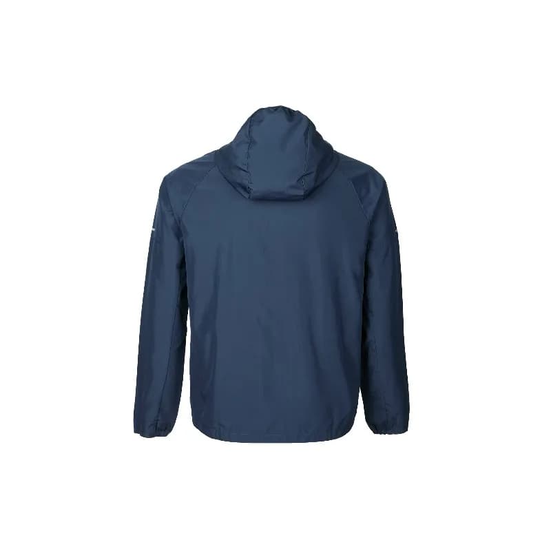 Veste imperméable réfléchissante à capuche avec logo de la marque Nike Miler Repel pour homme, bleu