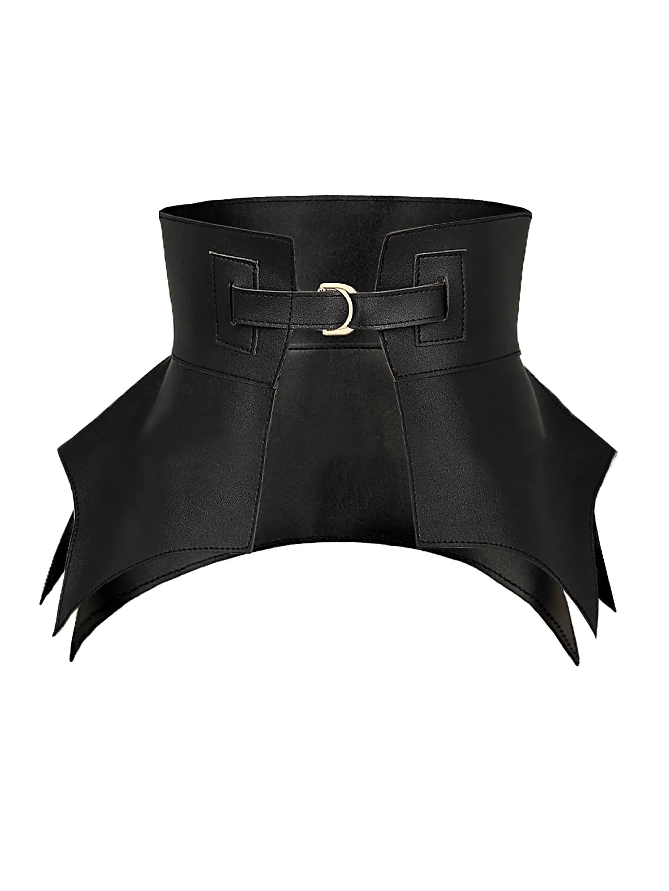 Steampunk Corset jupe femmes mode noir Punk PU à lacets Sexy hirondelle queue ceinture