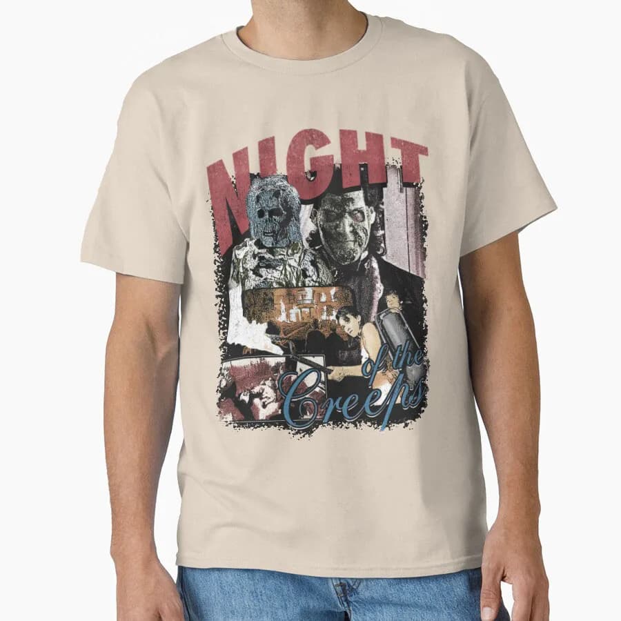 Nuit des crêpes culte années 80 films d'horreur vintage t-shirt pour hommes grande taille hauts pour