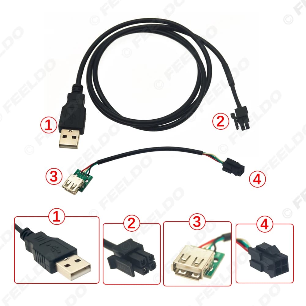 Kits de câbles de retenue USB pour voiture, accessoire pour véhicule Volkswagen Transporter T6 2016-