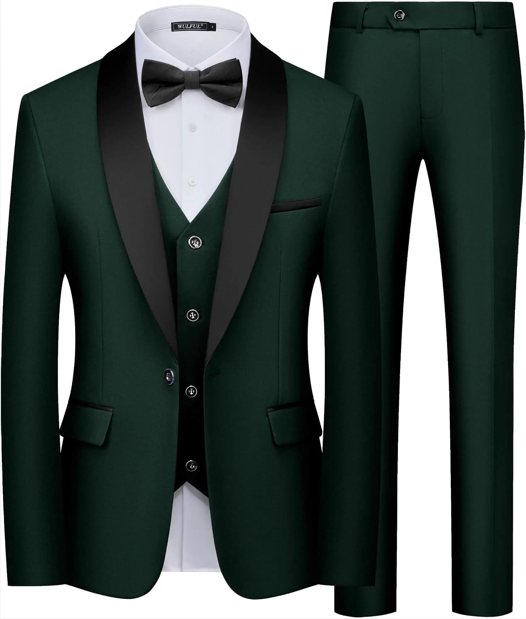 Costume noir pour hommes, ensemble trois pièces pour fête de mariage, grande taille, Blazer, manteau