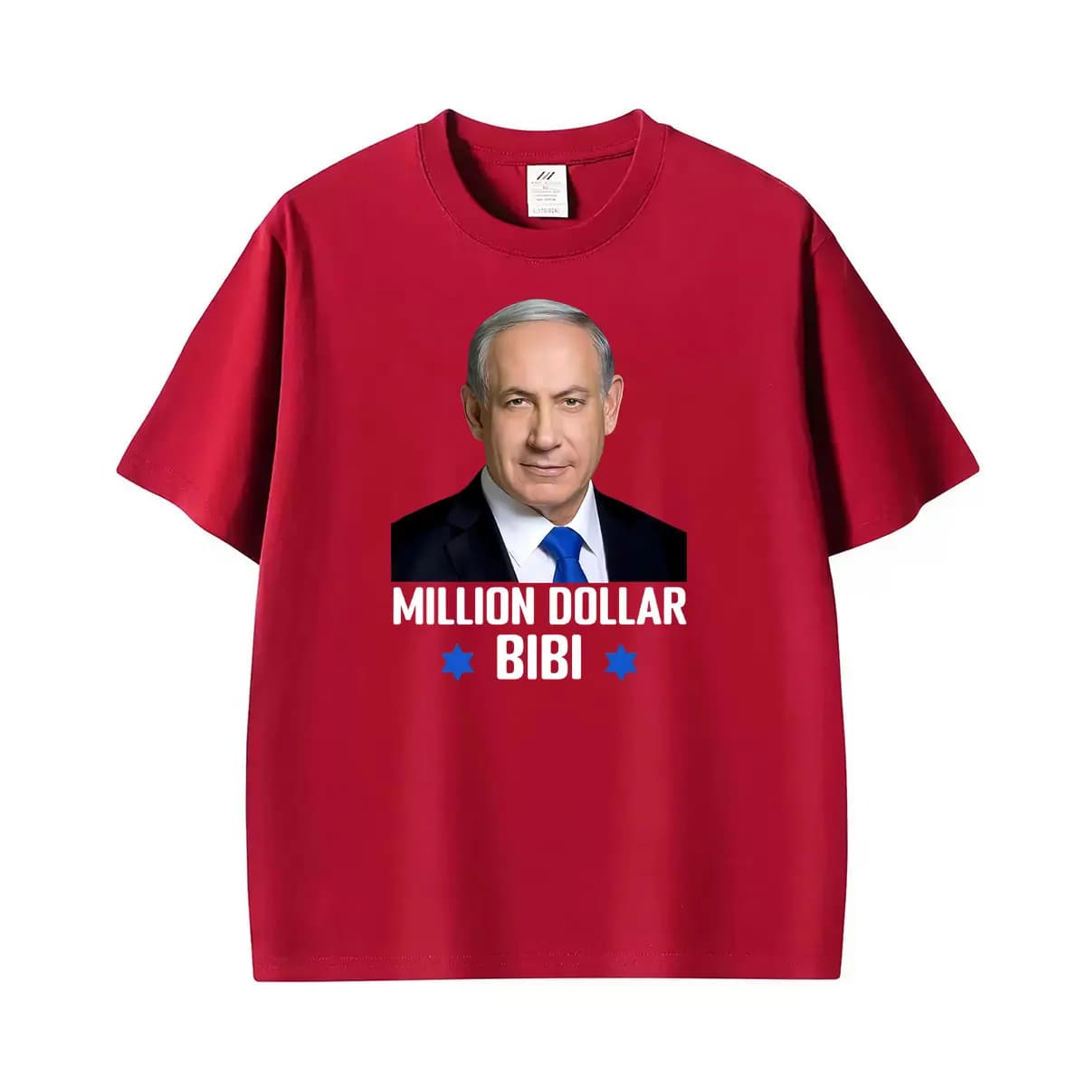 T-shirt vintage à manches courtes pour hommes, surdimensionné, avec inscription « Million Dollar Bib