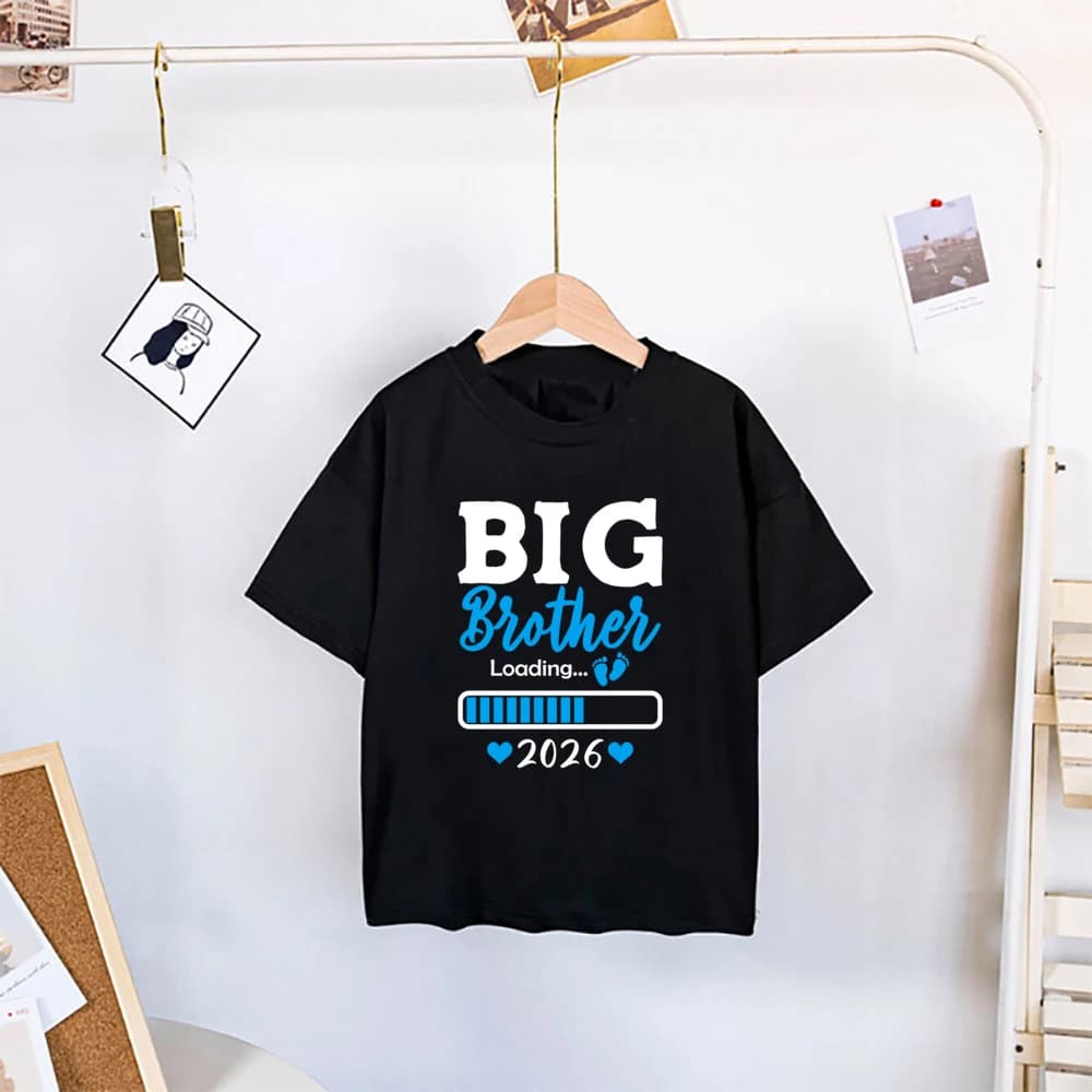 Big Brother Est 2026 imprimer enfants chemises nouveau bébé annonce vêtements grand frère T-shirt bé