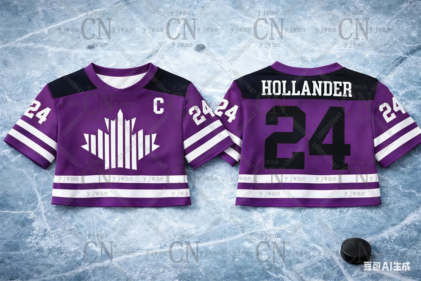 Hollander Crop Top Jersey Raiders Shirt Heated Rivalry Jersey Round Neck Fashion Spicy Girl Street W