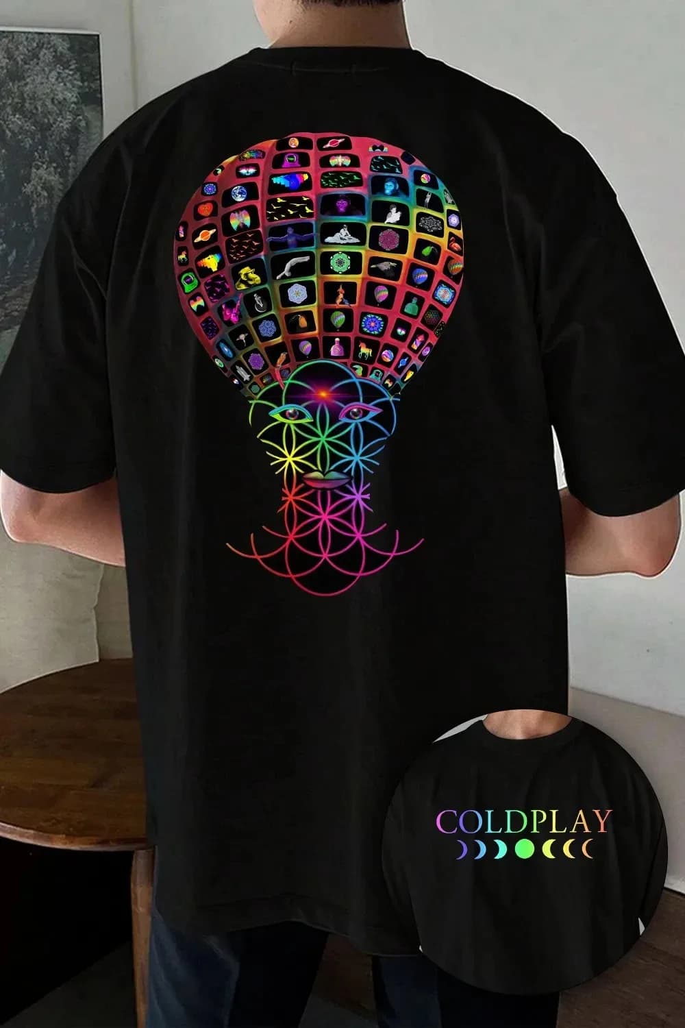 T-shirt Coldplay édition limitée, haut unisexe à col rond et manches courtes, t-shirts décontractés