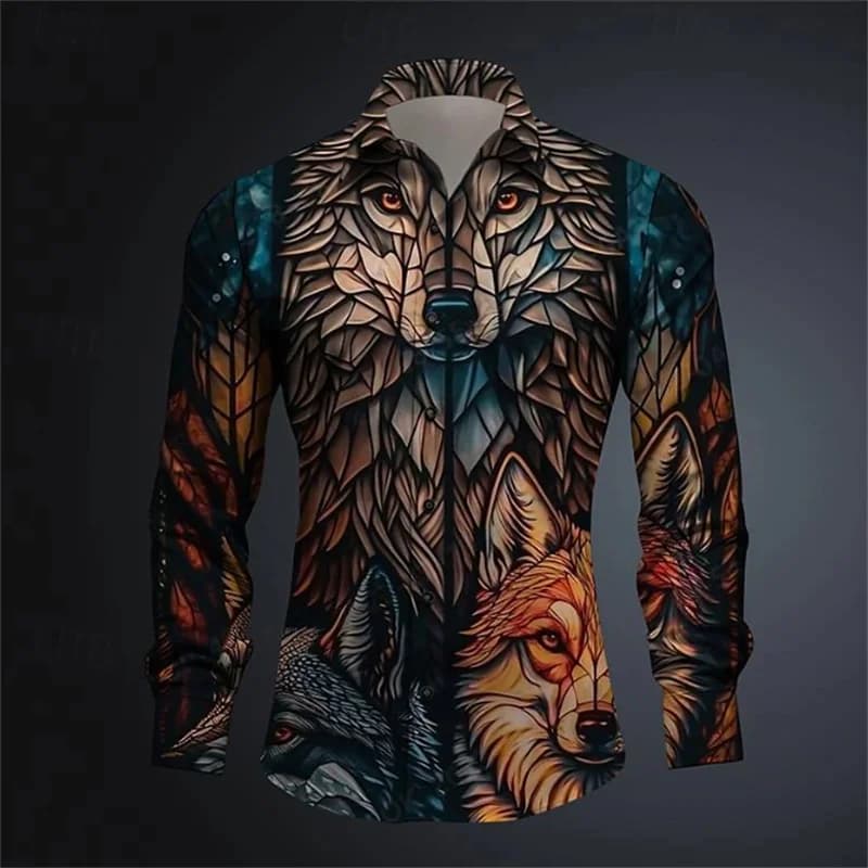 Chemises à manches longues imprimées pour hommes, chemises décontractées, confortables, à la mode, q