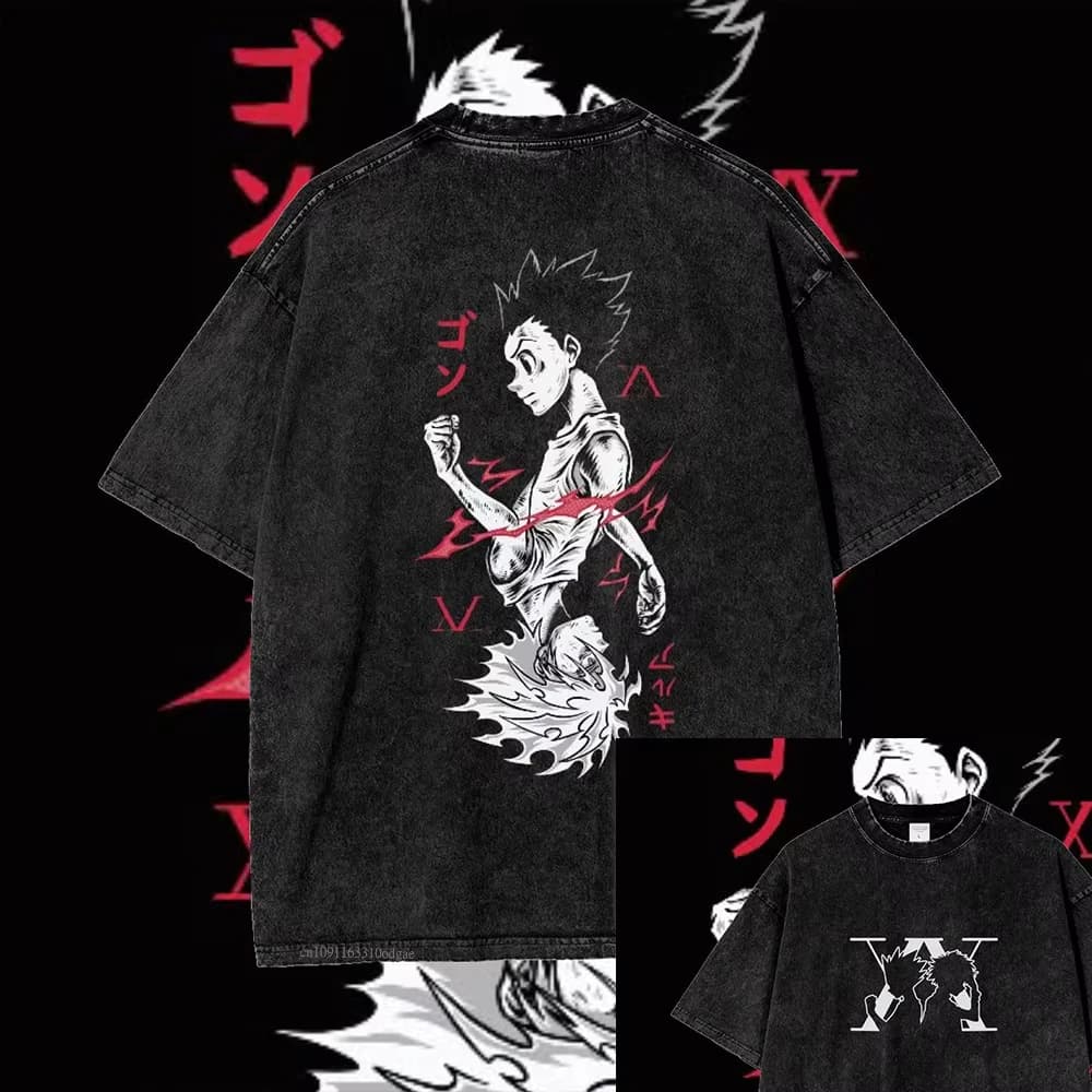 T-shirt Hunter X Hunter 2026 pour Homme – Gon Freecss, Troupe Fantôme, Killua Zoldyck – T-shirt Unis