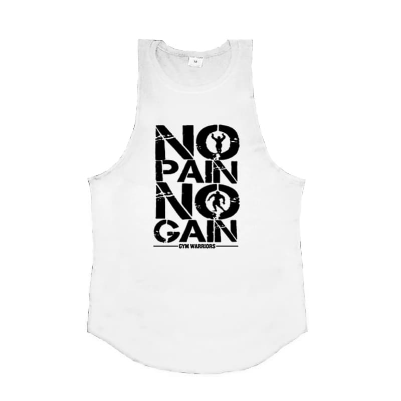 Doyen M WARRIORS-Vêtements de musculation en coton pour hommes, NO PAIN NO REVENUS, O neck Fitness, 