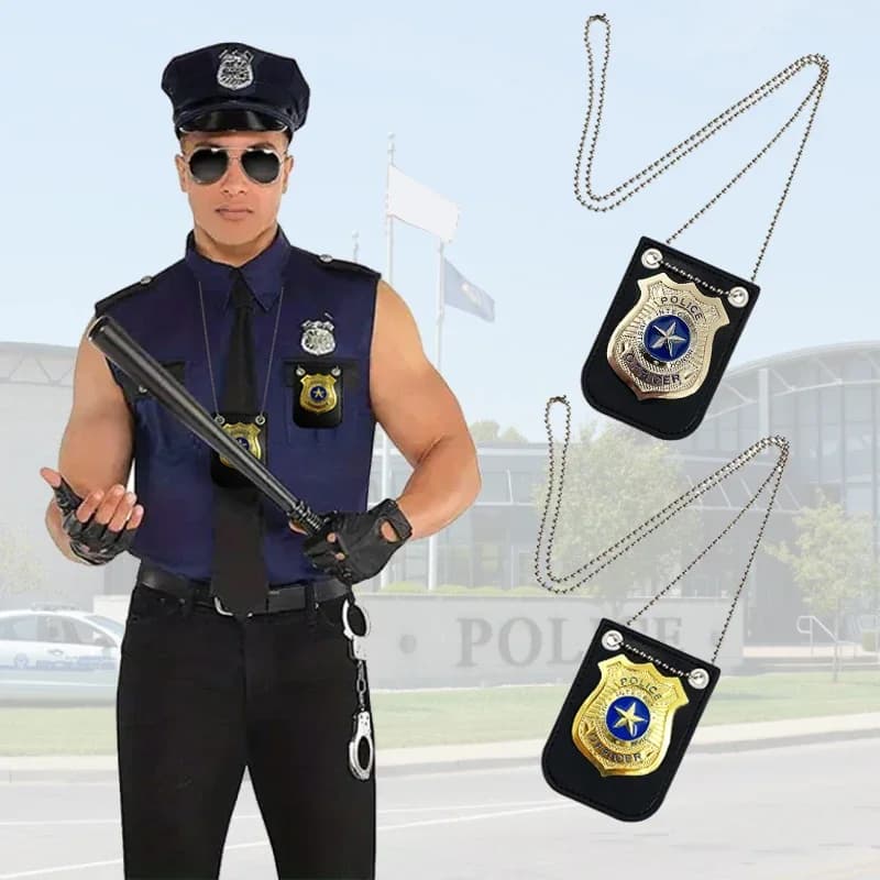 Badge de Simulation de rôle de Police Cosplay, pendentif, jouet de jeu, déguisement, Badge spécial a
