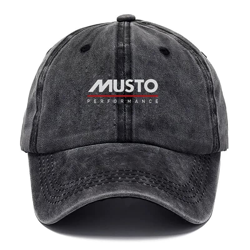 Casquette de baseball unisexe Musto Performance en coton délavé style vintage, souple et réglable, i