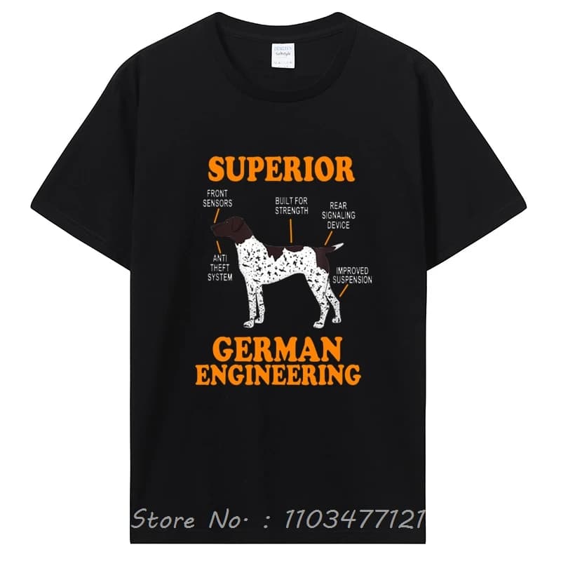 Allemand Shorthair pointeur drôle chien t-shirts été graphique coton Streetwear à manches courtes ca