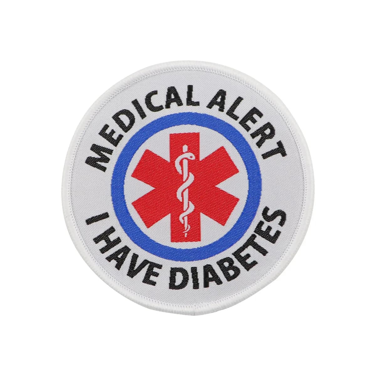 Patch de broderie d'alerte médicale "J'ai le diabète", patchs thermoadhésifs pour vêtements, Badges