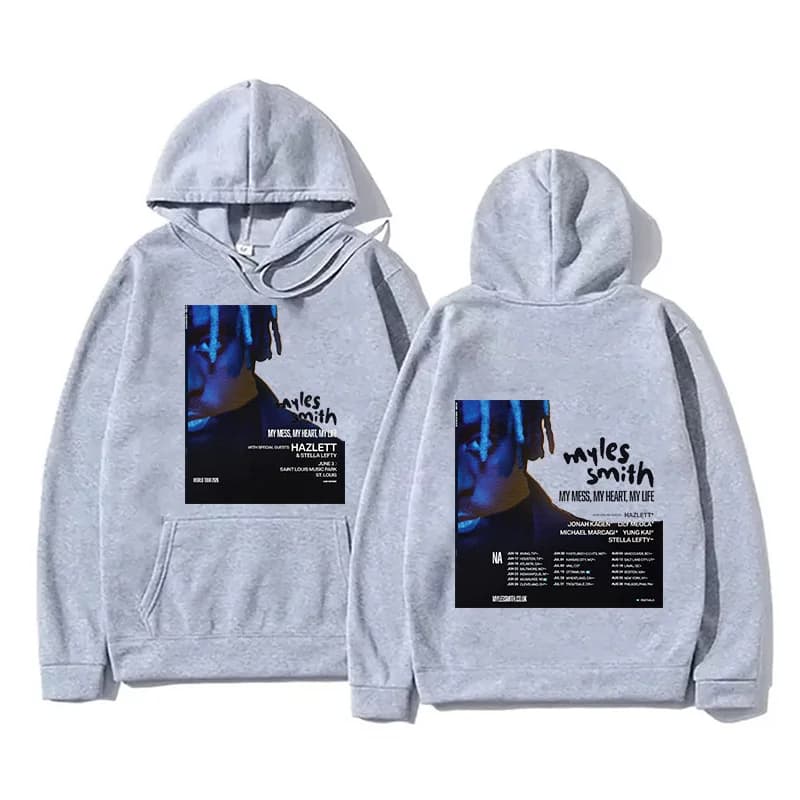 Sweat-shirts à capuche Myles Smith My Mess Man Tour 2026 pour hommes et femmes, vêtements de mode, s
