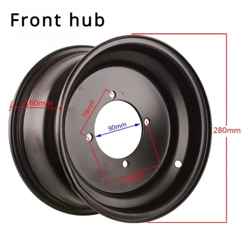 Accessoires de vélo de plage RL, pneu 23x7.00-10, Sour22x10-10, quatre roues, Soursteel, roues de vo