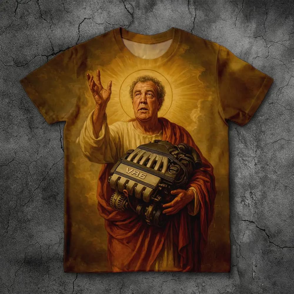 Jeremy Clarkson nous protéger des moteurs électriques Merch Fans T-shirt haut équipement drôle Meme