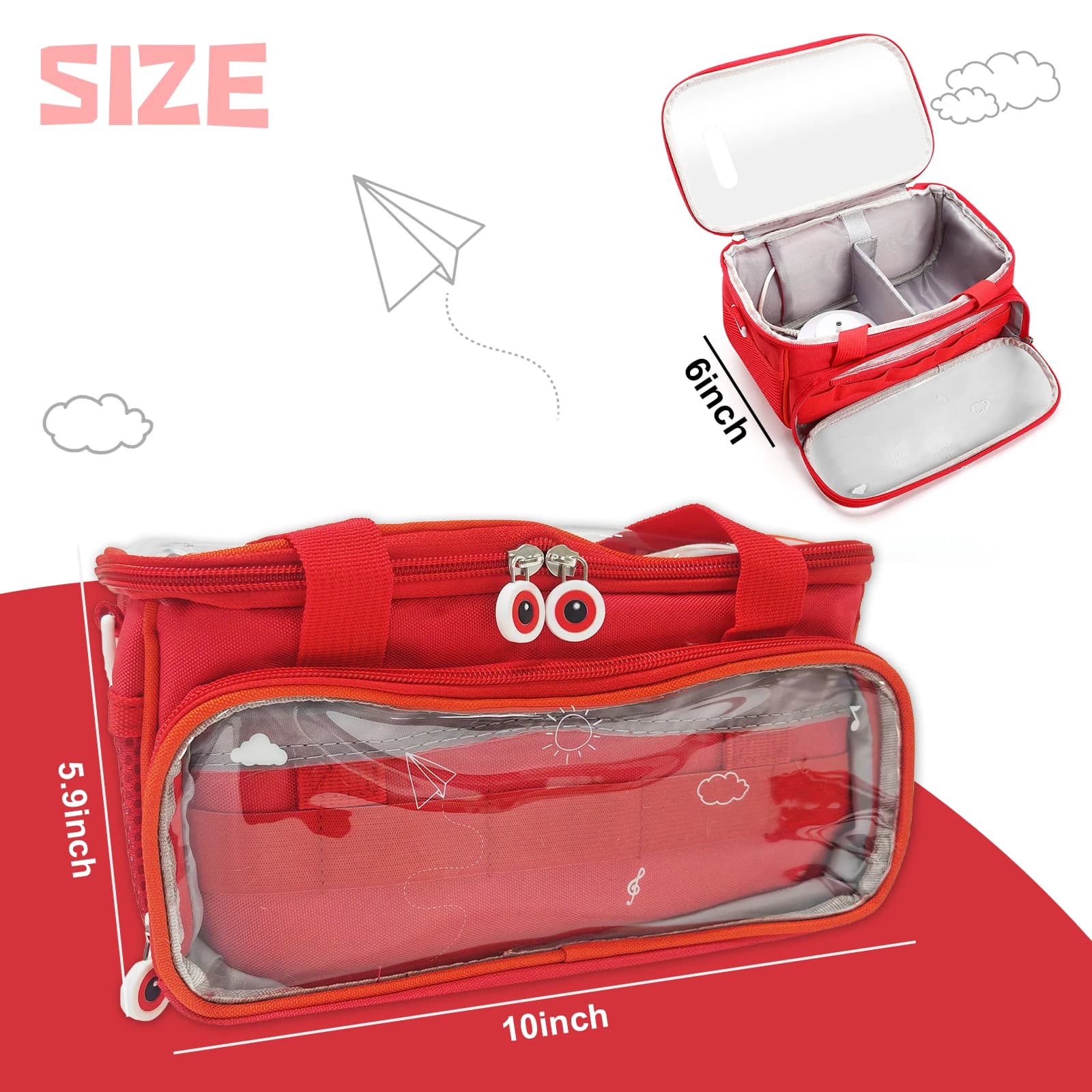 Étui de transport pour ensemble de démarrage Toniebox 2 et 1, joli sac de rangement pour personnages