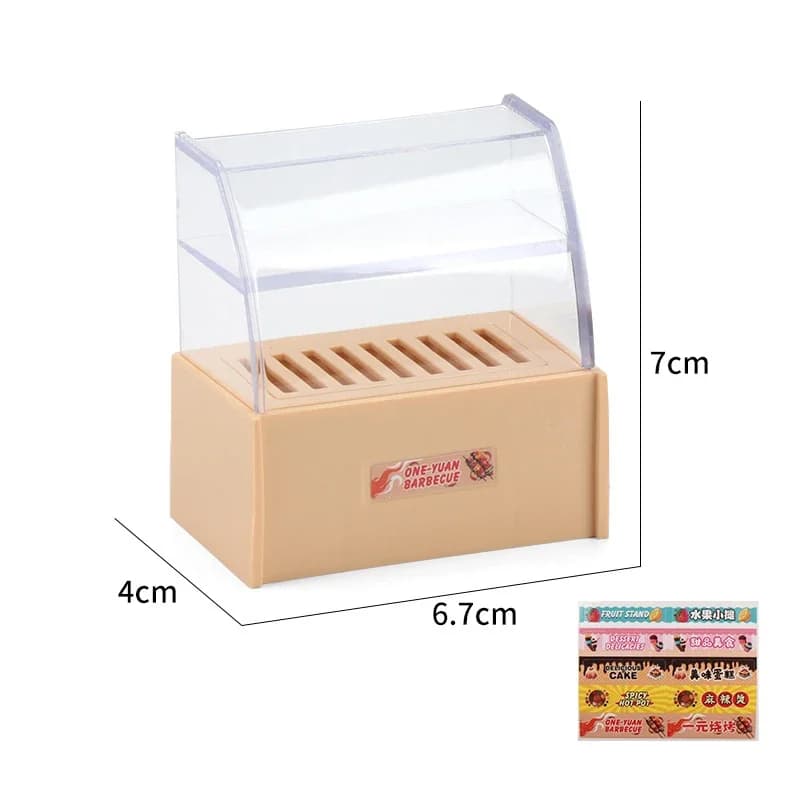 Modèle de supermarché miniature 1/12 pour maison de poupée, étagère de présentation, armoire, micro-