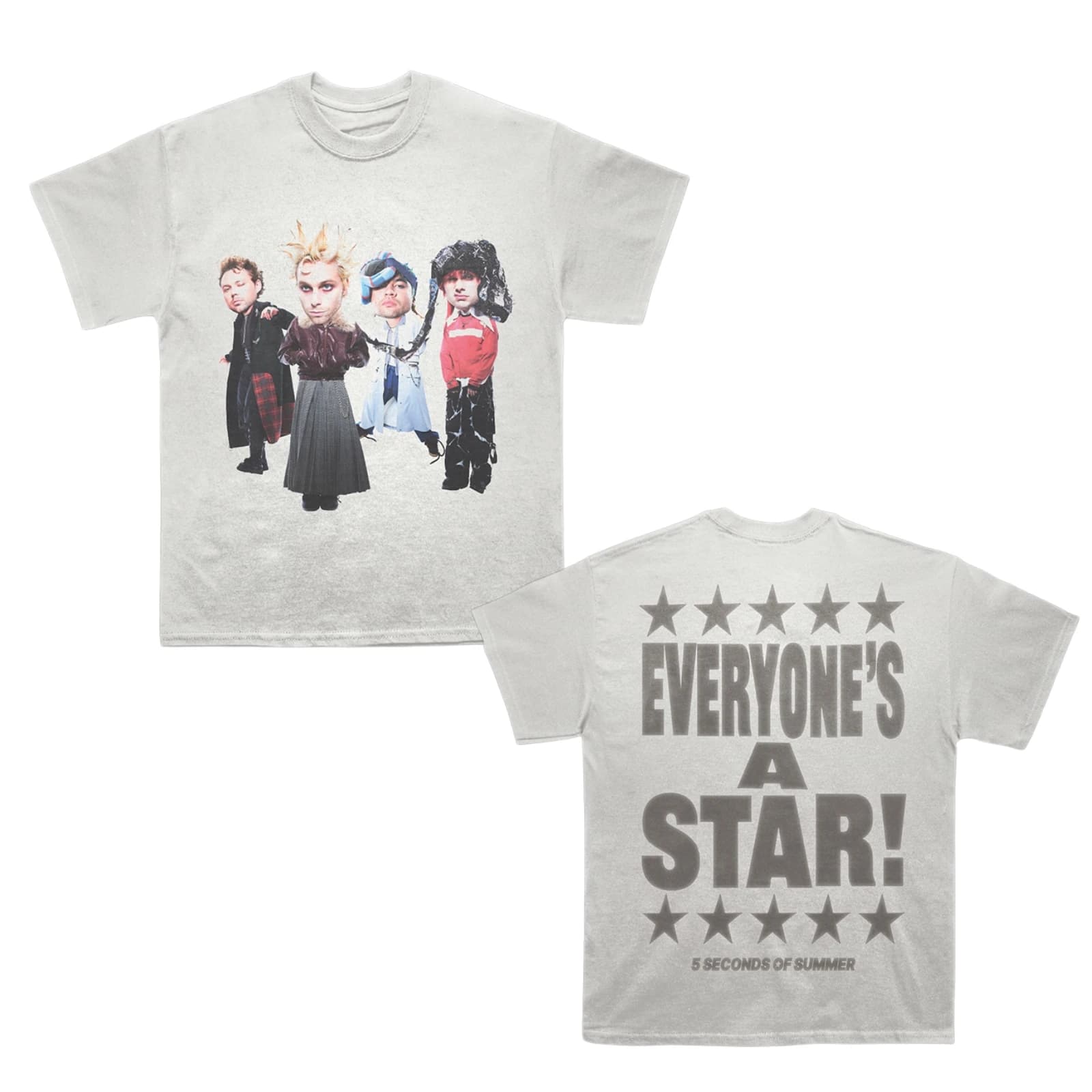 T-shirt 5 Seconds of Summer Everyone Is A Star World Tour 2026, T-shirt 5SOS, T-shirt d'été, vêtemen