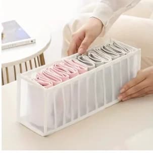 Organisateur de rangement pliable à 11 compartiments pour sous-vêtements, soutiens-gorge et chausset