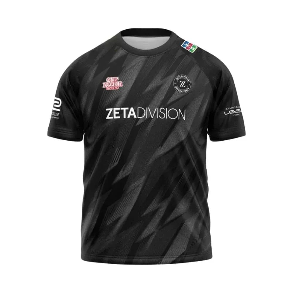 Été décontracté e-sports Zeta Division équipe maillot identité à manches courtes t-shirt hommes haut