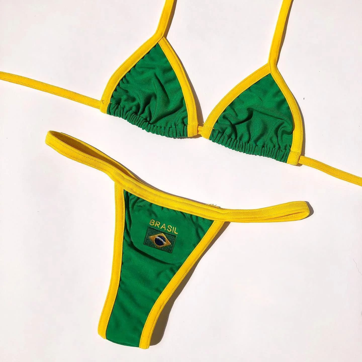 Ensembles de bikinis triangle sexy pour femme, style vintage grunge, dos nu, mode estivale urbaine e