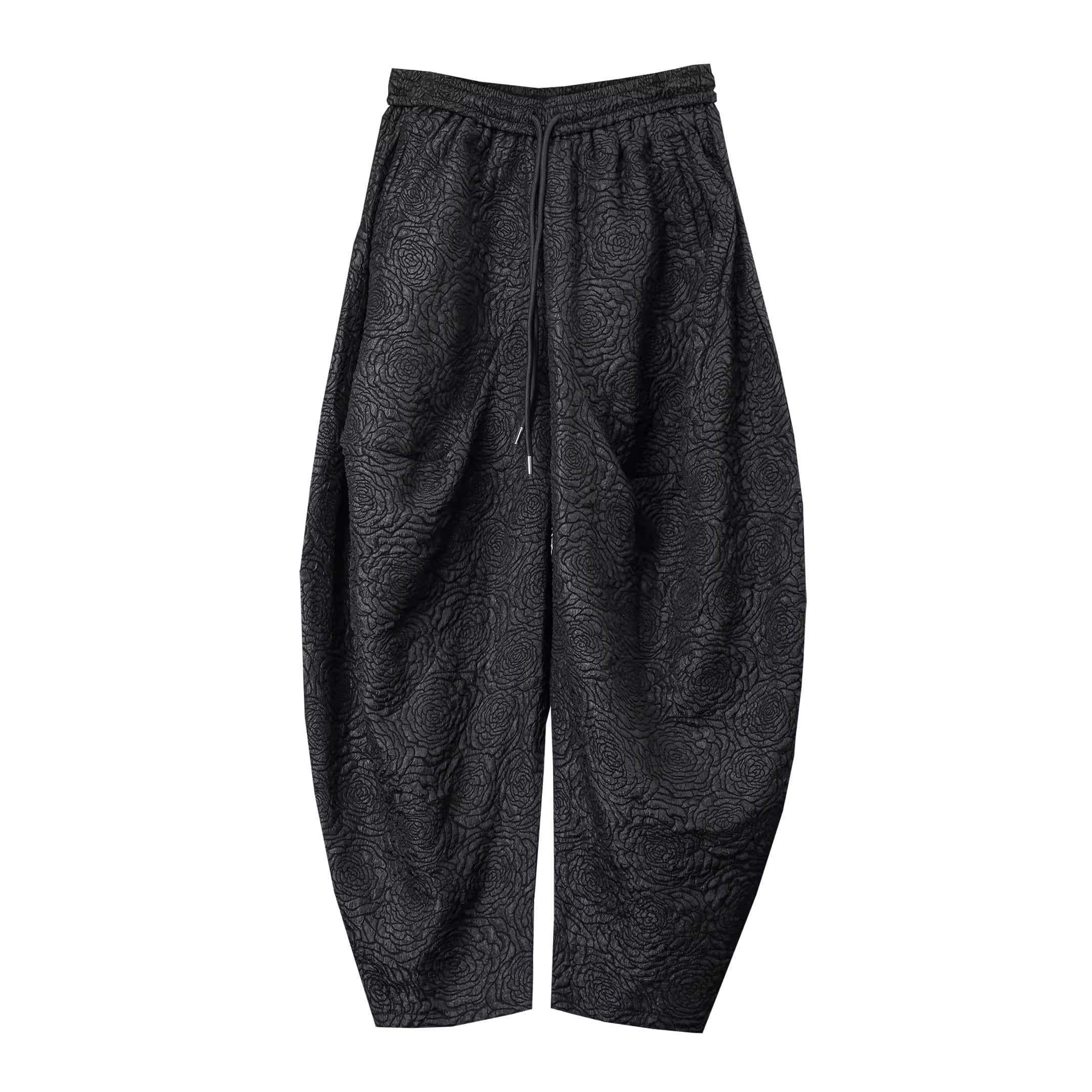 Pantalon Harem Jogger Noir 2026 pour Homme – Coupe Ample et Large – Style Streetwear Gothique Punk –