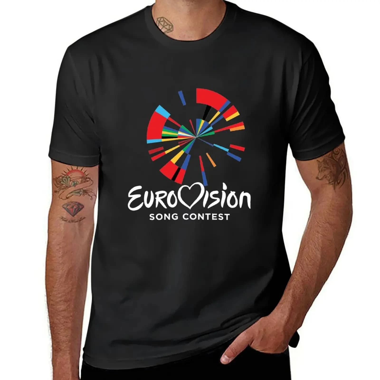 T-Shirt à vaccage Rapide avec Logo de Chanson Européenne CHEClassic pour Homme, Streetwear à la Mode