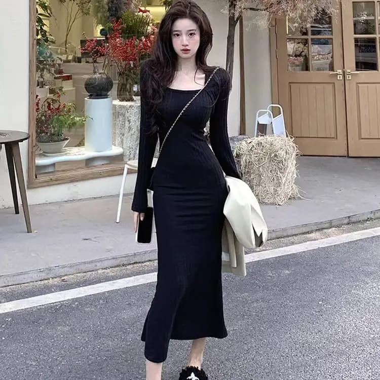 Robes femmes robe modeste printemps Satin pure couches ceintures artistique Style français tempérame