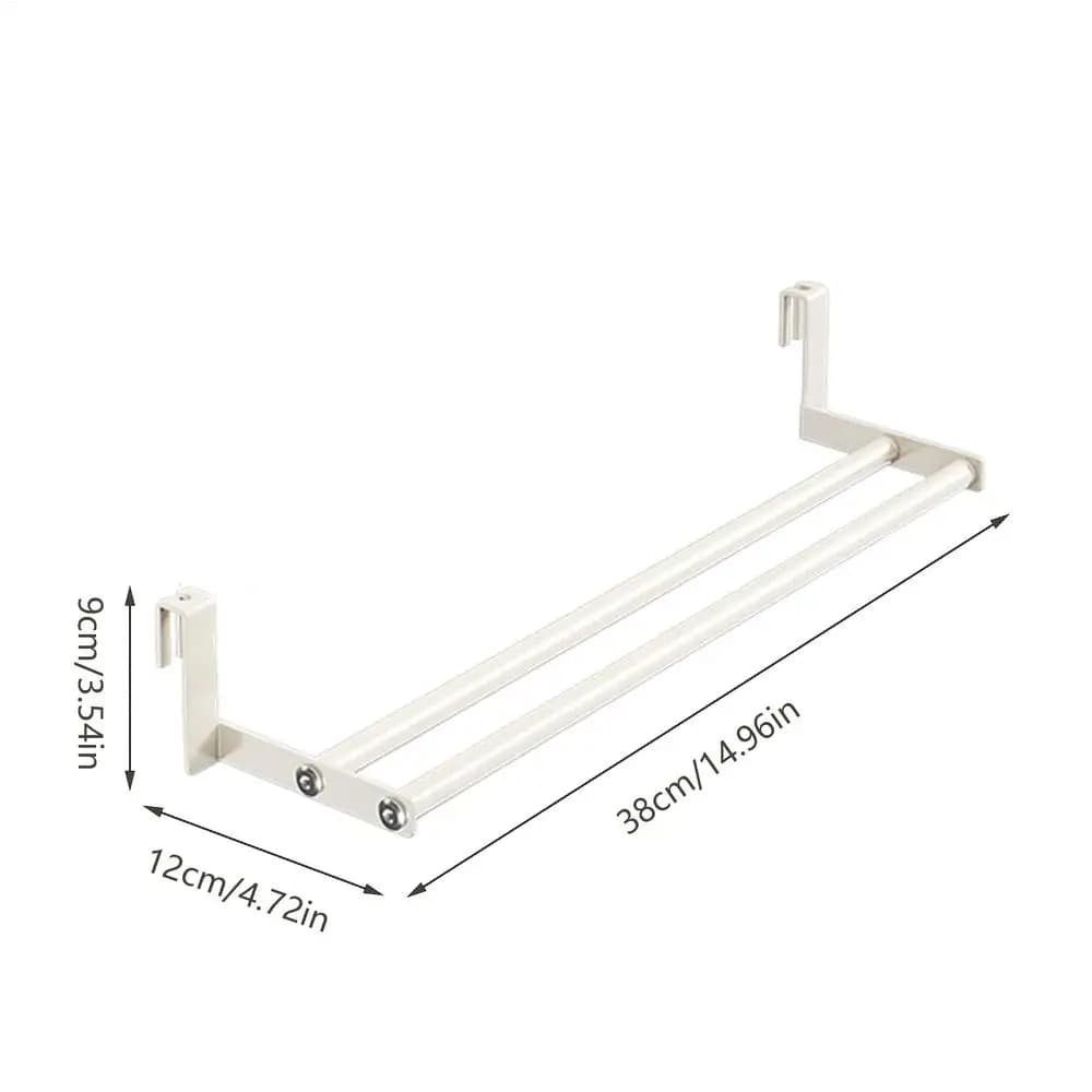 Séchoir à linge mural robuste et peu encombrant de 38/48/58 cm, porte-serviettes mural pour chambre