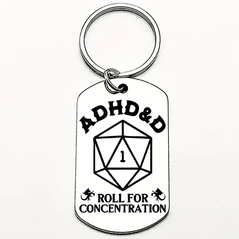 Rouleau ADHD&D pour porte-clés de concentration – Aide pour la conscience et la mise au point du TDA