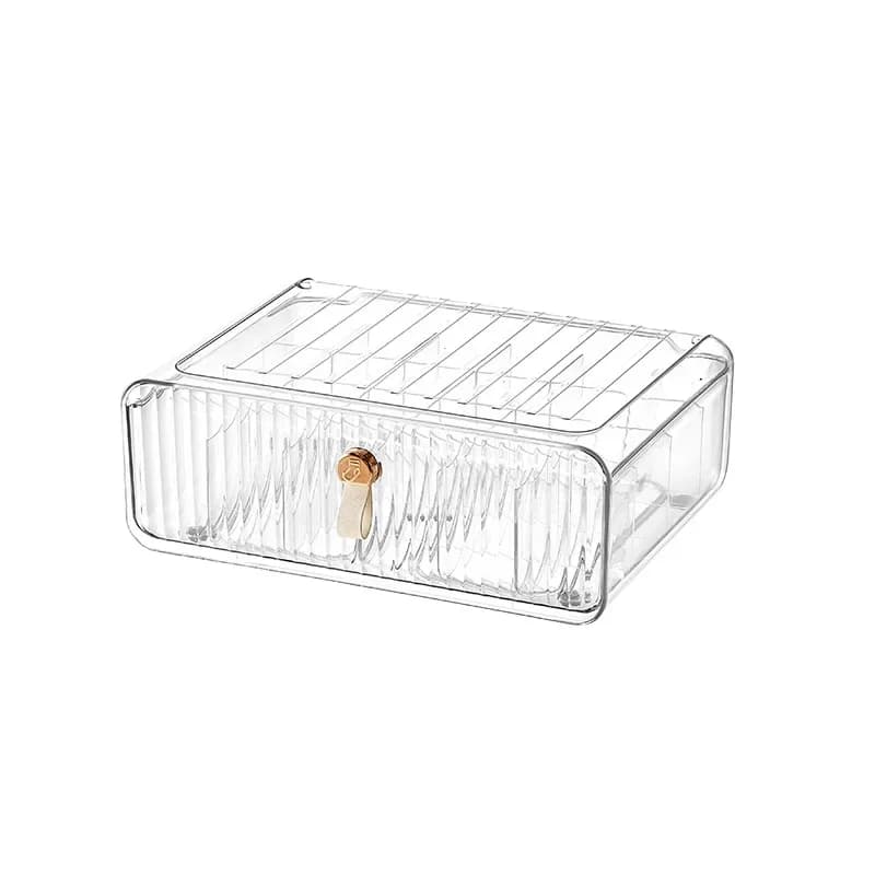 Boîte de rangement pour sous-vêtements, Type tiroir, compartiments de garde-robe transparents pour s