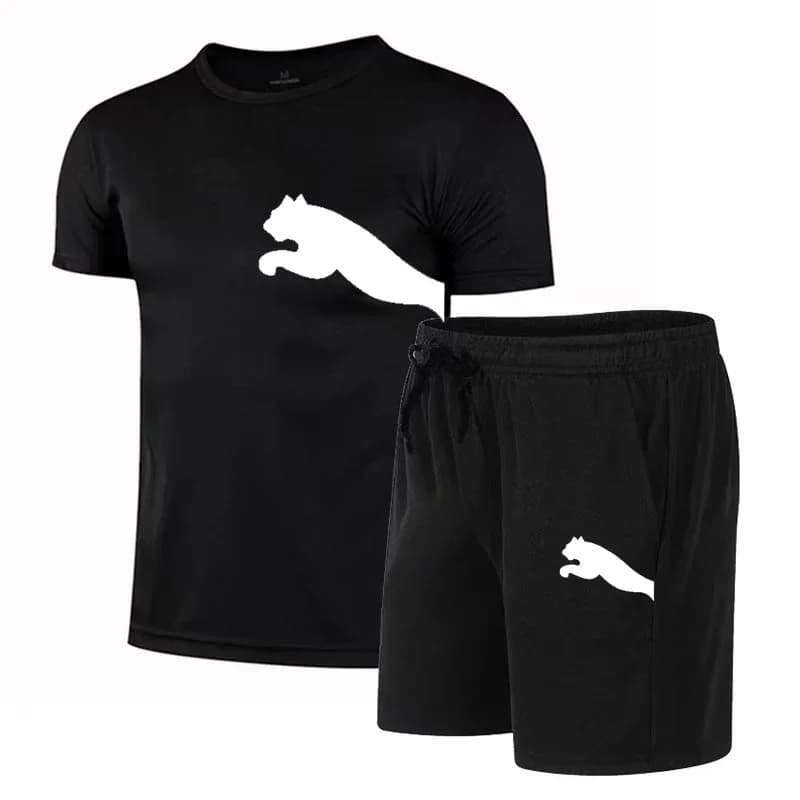 Ensemble de vêtements de sport pour hommes, t-shirt à manches courtes, pull décontracté pour le bask