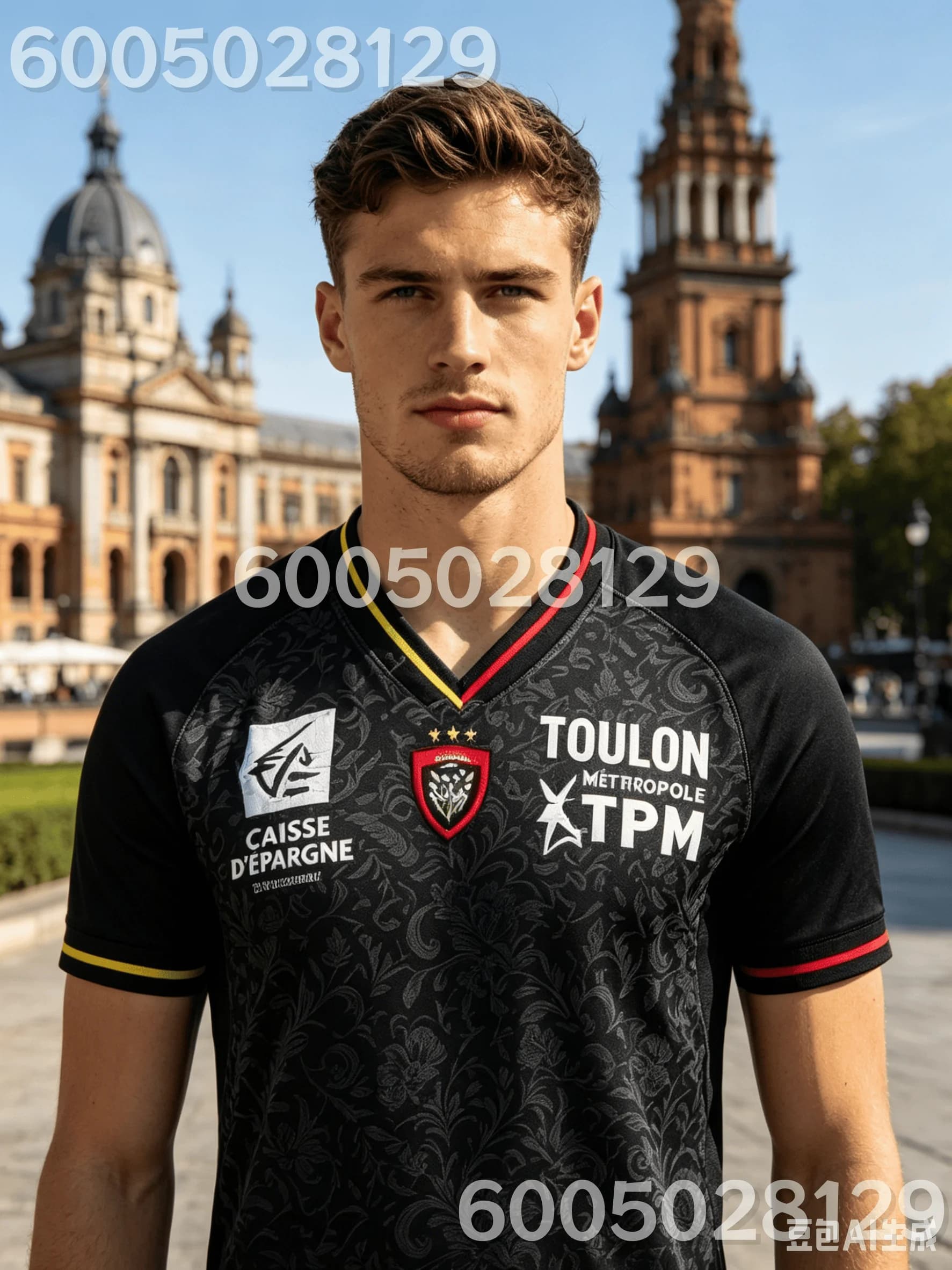 Nouveau Maillot de Rugby RCT Toulon 2026 – Troisième Tenue – T-shirt de Supporter de Football pour H