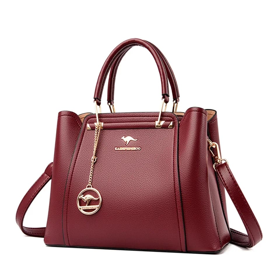 Sac à bandoulière en cuir de grande capacité pour femme, créateur de luxe, 3 couches, initié, sacs à