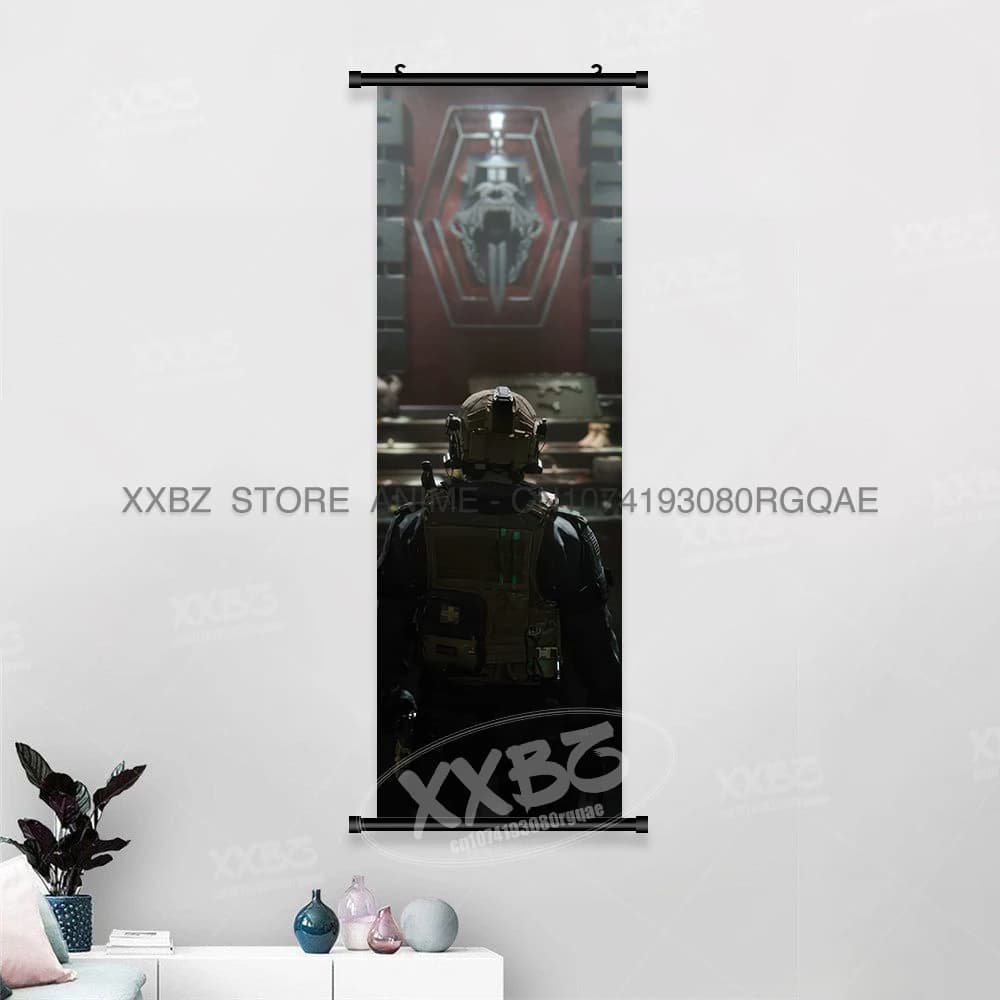 Call Of Duty FPS jeu décoration de la maison Anime mur œuvre rouleaux photo suspendus peinture HD im