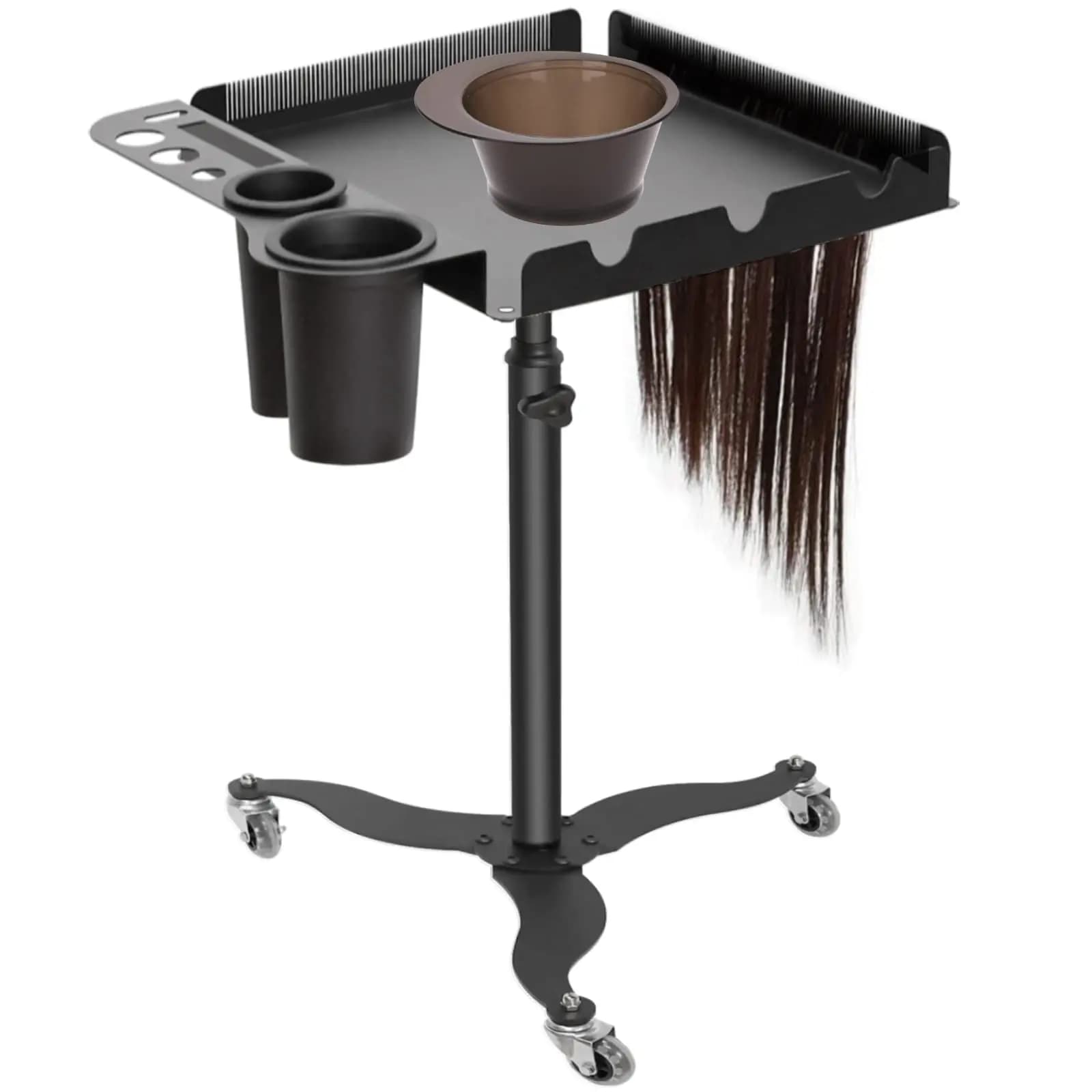 Chariot roulant en métal pour coiffeur, chariot multifonctionnel pour salon, support et support de s