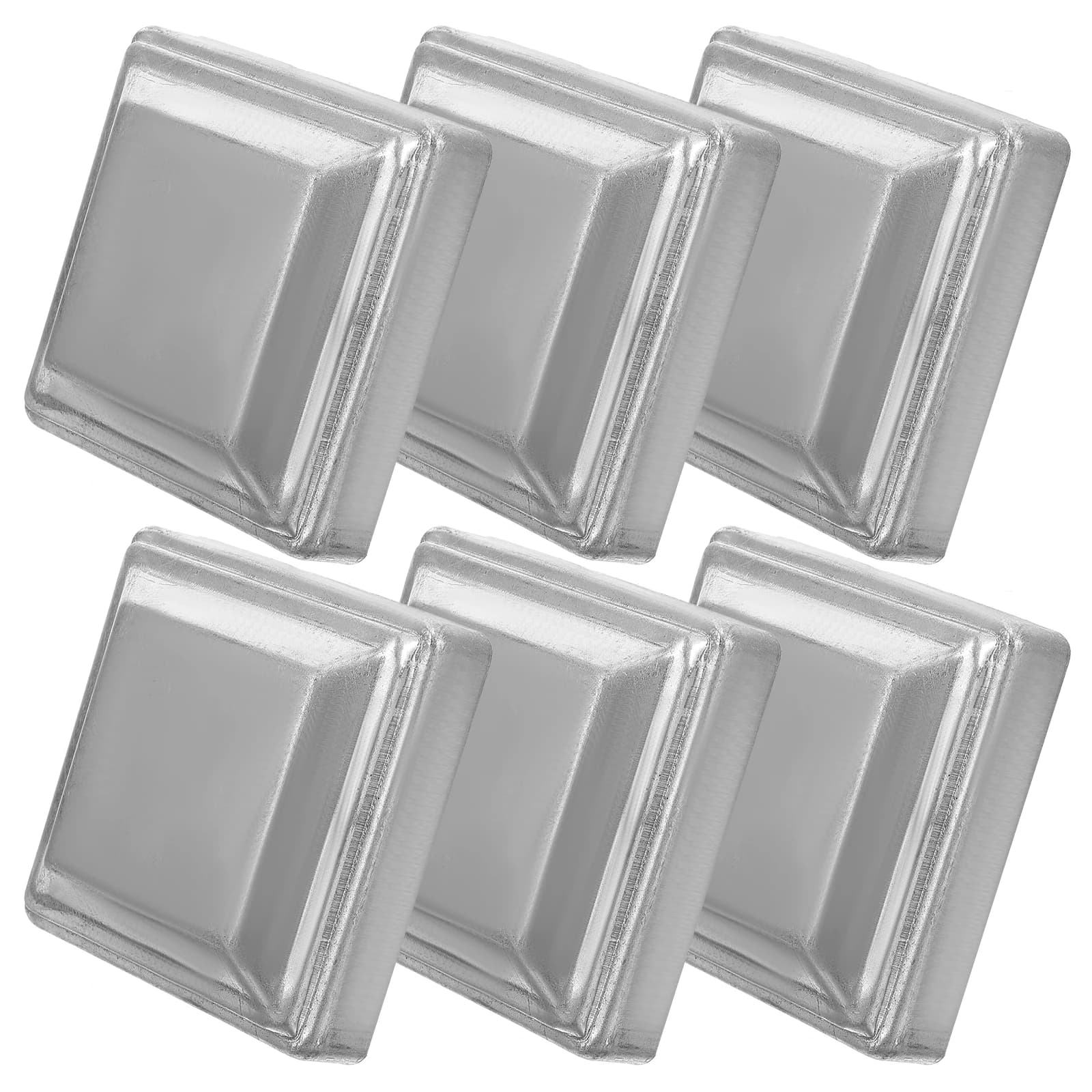 Bouchons de poteaux de clôture en fer 80x80mm, 6 pièces, couvertures de garde-corps décoratives, piè