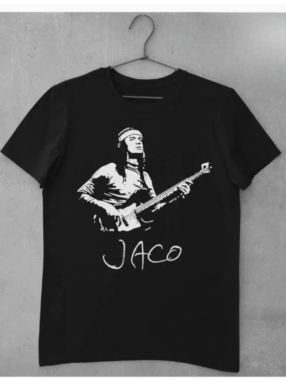 T-shirt Jaco Pastorius Jazz Bass pour hommes, coupe ample, t-shirt vintage à col rond, streetwear po