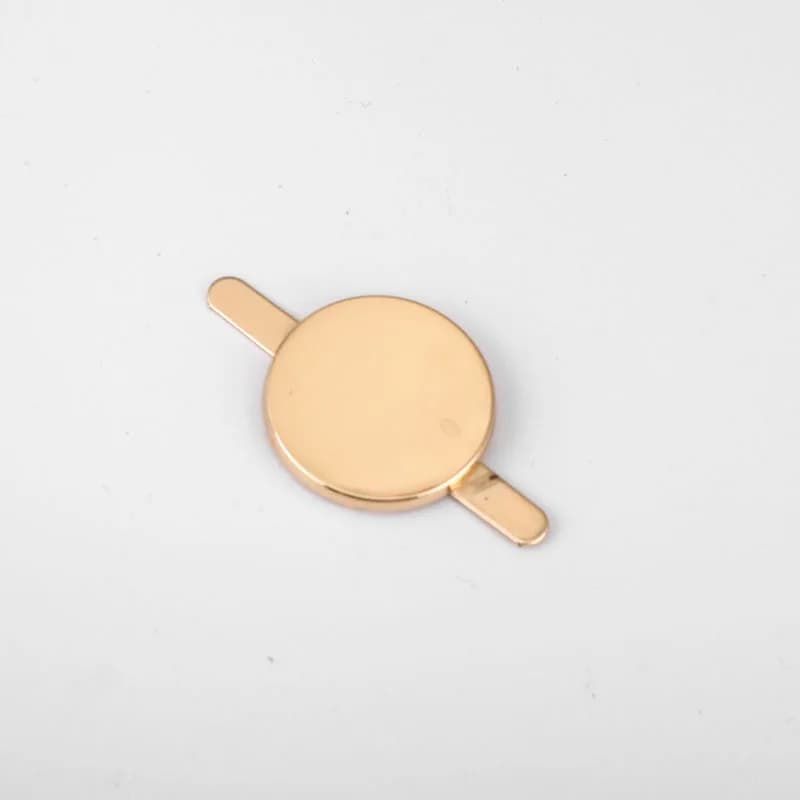 Étiquettes métalliques pour vêtements, 10 pièces, 25x25mm, pour sac à vêtements, sac à main, fermoir