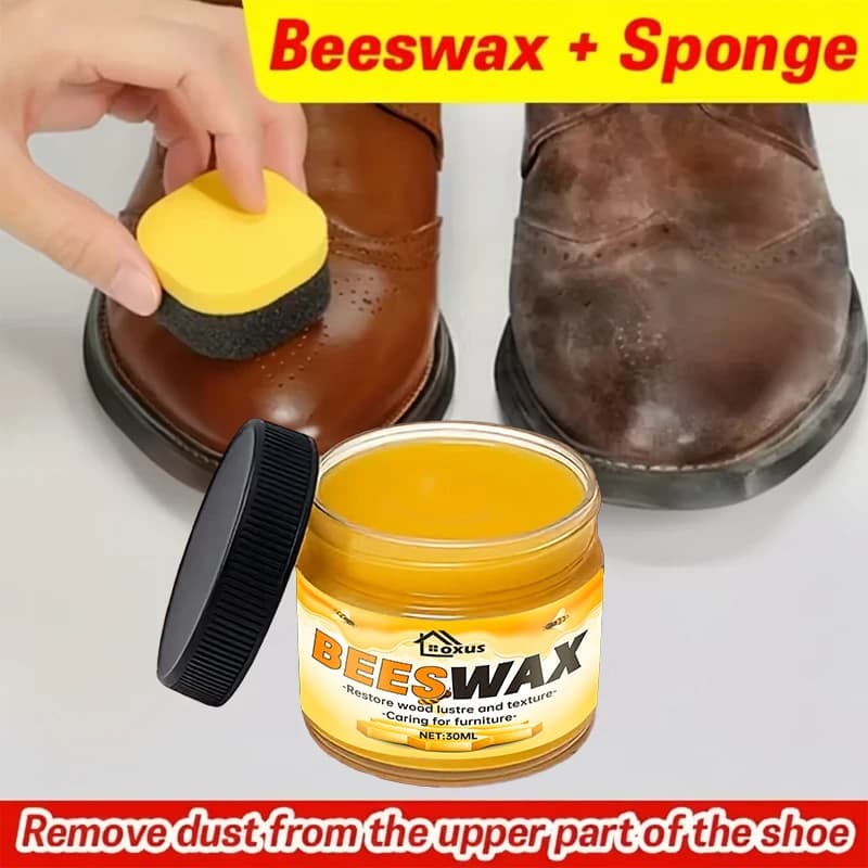 Kit d'entretien des chaussures - Convient pour le polissage et l'entretien des surfaces en cuir arti