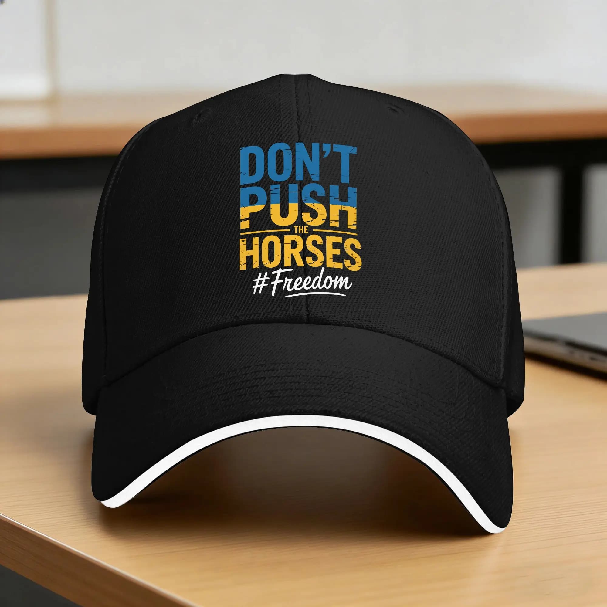Casquette de baseball Don't Push the Horses, chapeaux décontractés d'été style hip-hop pour hommes,