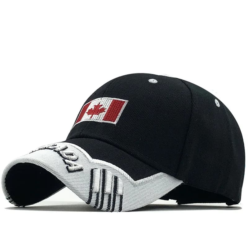 Nouvelles couleurs contrastées, casquette de baseball brodée Canada pour hommes et femmes, casquette