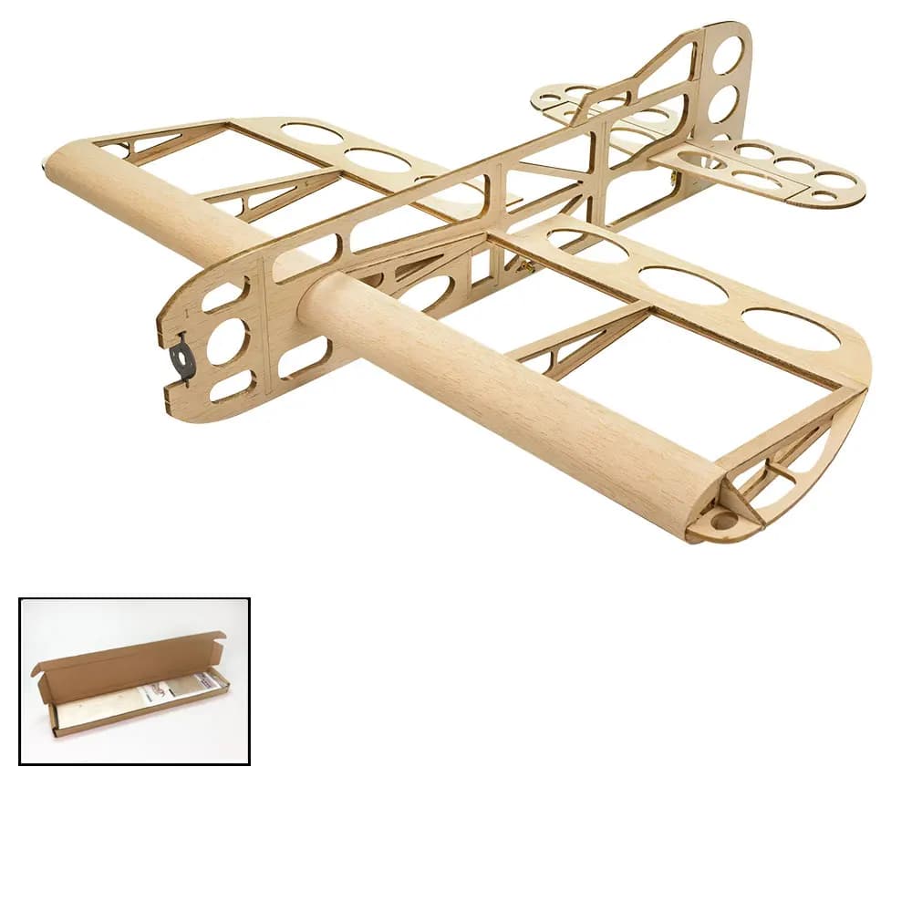 Balsa bois avion modèle 3d GEEBEE 600mm envergure Balsa Kit bois modèle 3D avion pour nouvelle const
