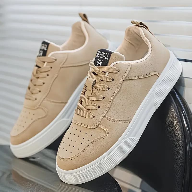 1 paire de chaussures de skate décontractées et sportives, confortables et élégantes, avec une tige